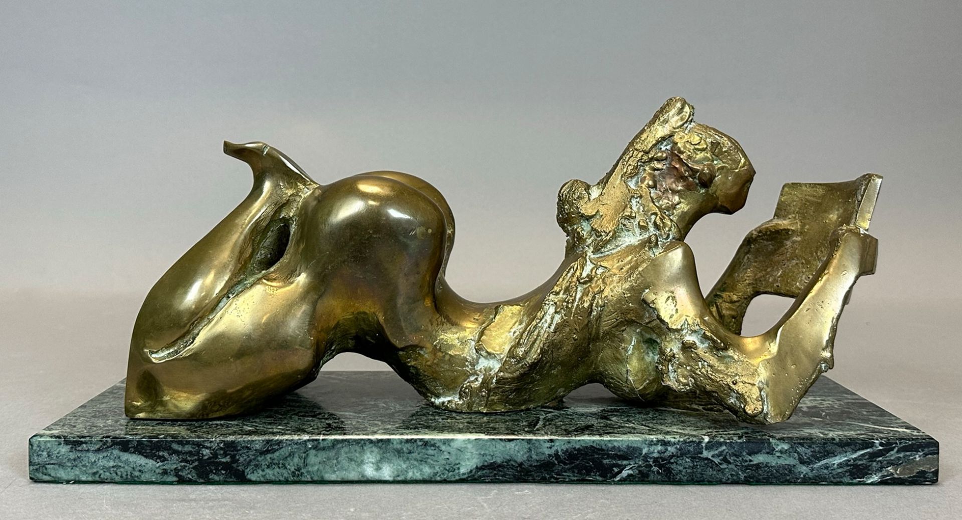 Dako DAKOV (1923). Bronze. "Torso". Reclining female nude. 1983