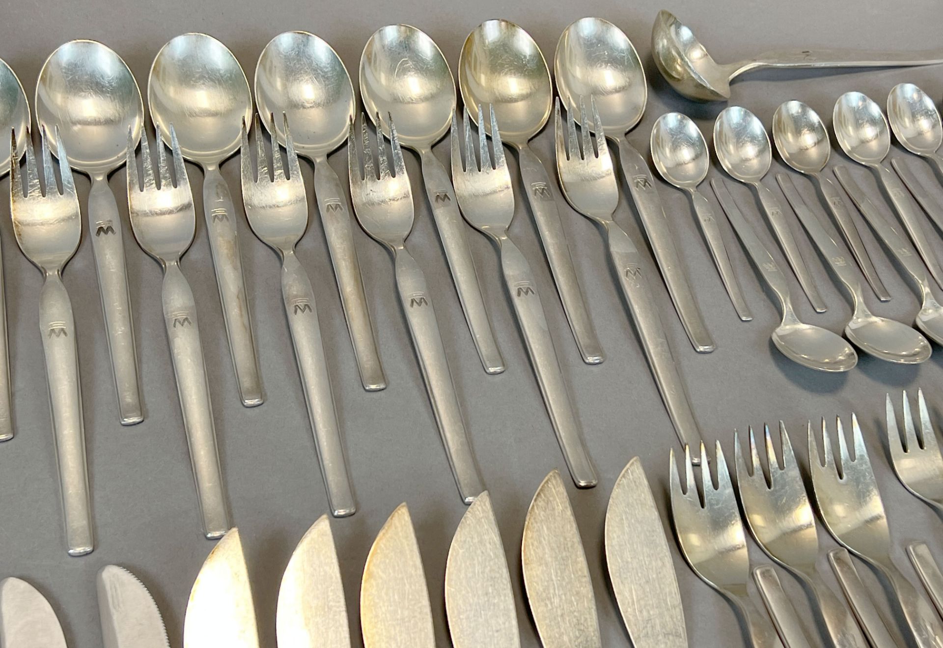 Silver cutlery. 800 silver. A total of 70 pieces. - Image 4 of 16