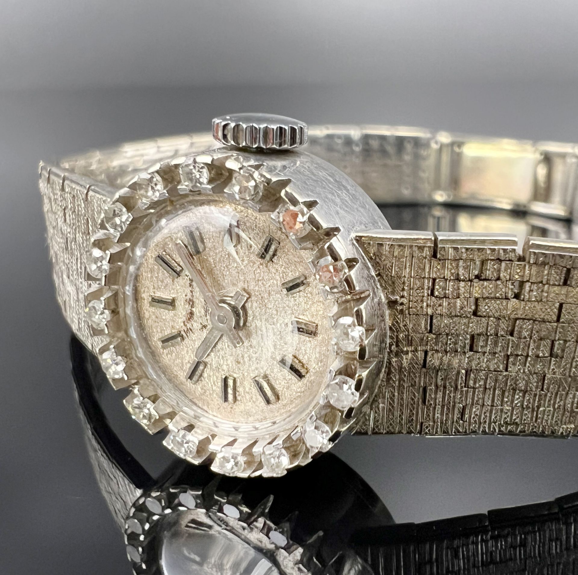 Ladies' wristwatch 750 white gold. 1960s. - Image 2 of 4