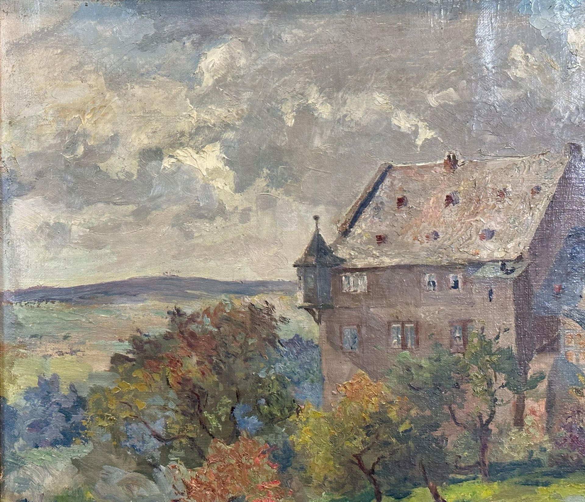 Oscar ACHENBACH. View of the castle ''Katzenelnbogen''. 1924. - Image 3 of 16