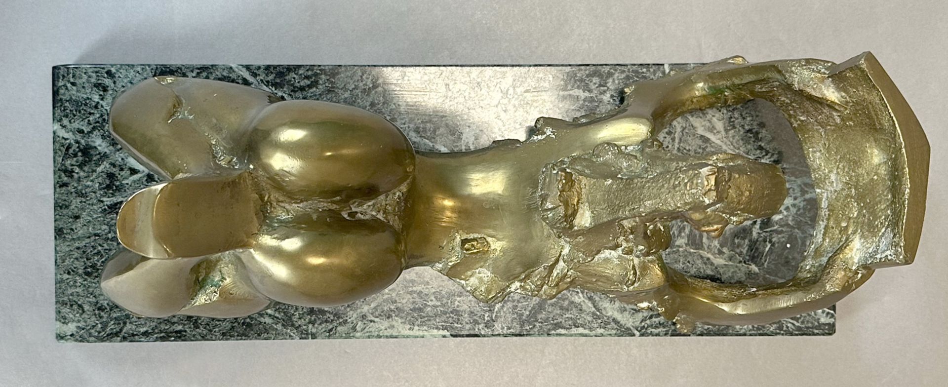 Dako DAKOV (1923). Bronze. "Torso". Reclining female nude. 1983 - Image 5 of 12