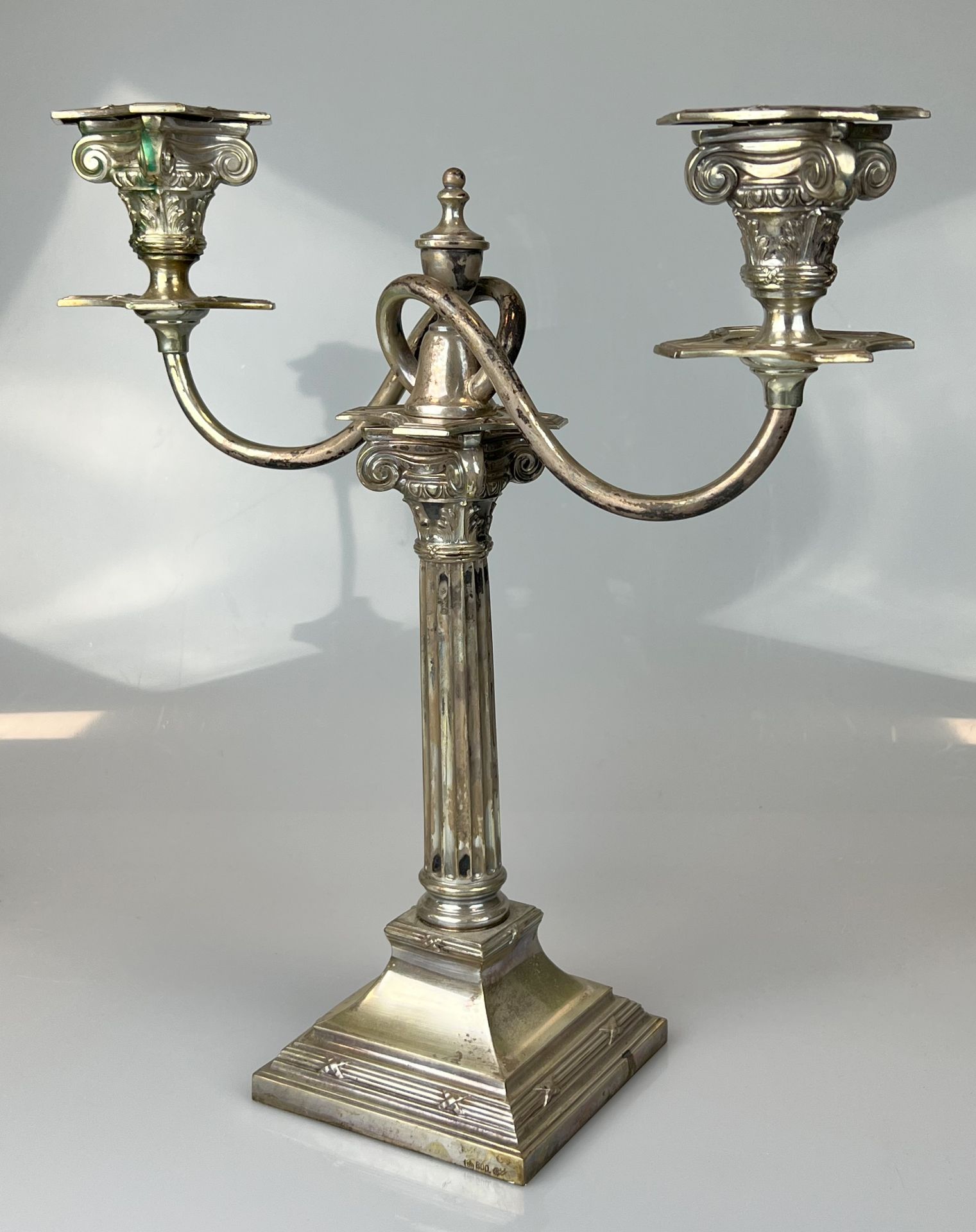 Antique candlestick. 800 silver. Körner & Proll, Berlin. Around 1900. - Image 2 of 13