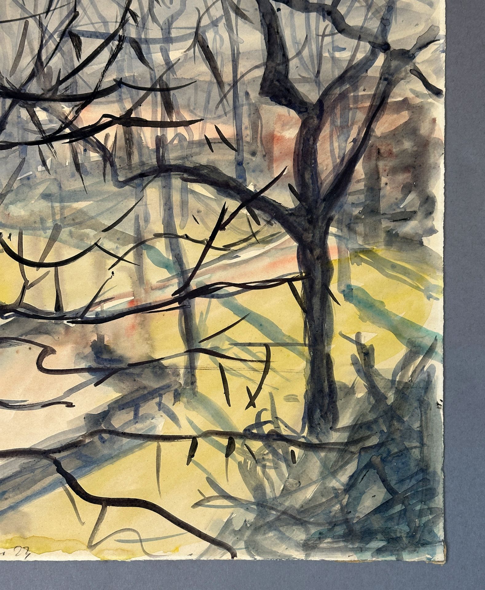 Jakob NUSSBAUM (1873 - 1936). Abstrakte Landschaft mit Bäumen. 1923. - Bild 6 aus 11