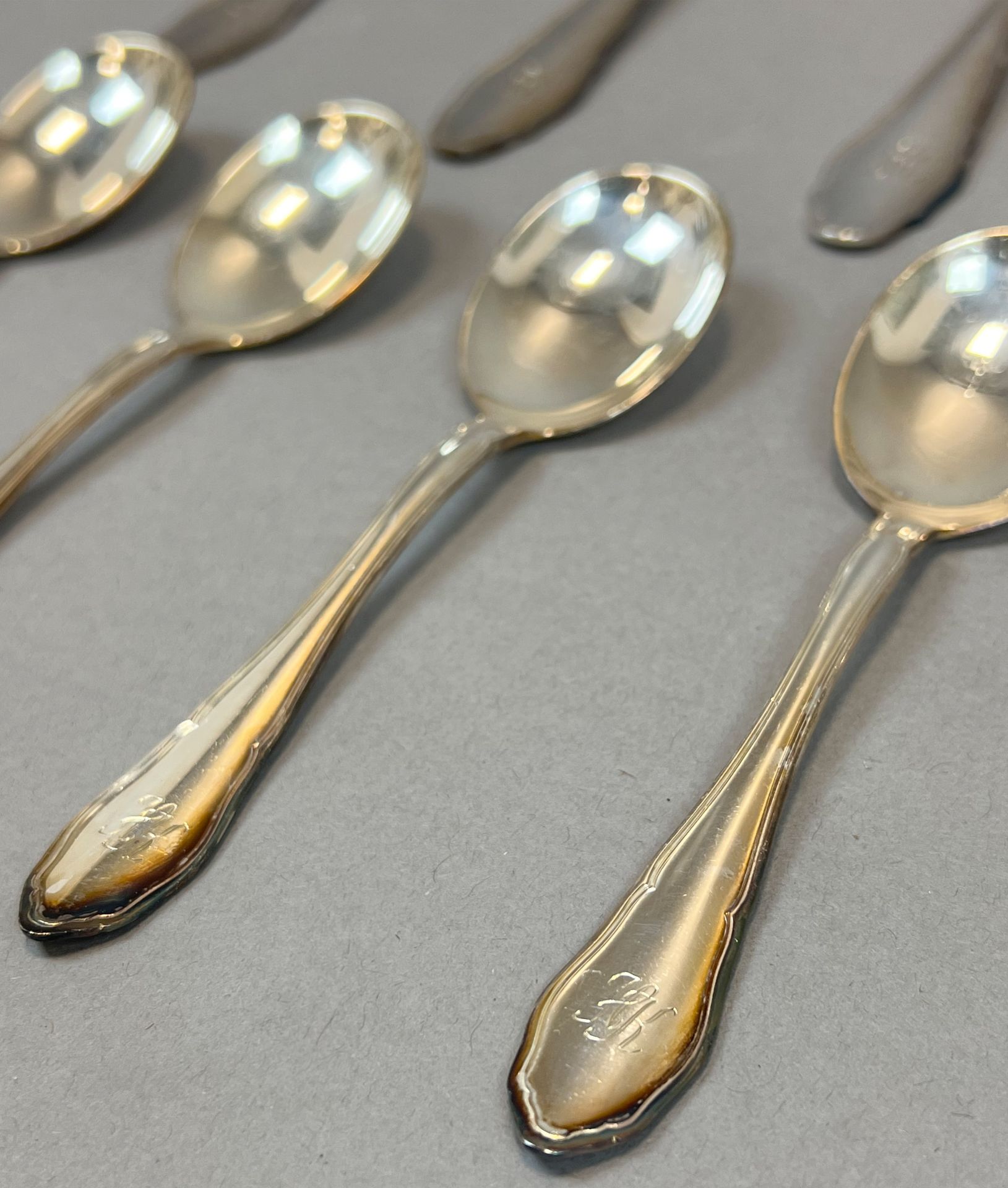 17-piece set. Serving cutlery. 800 silver. - Image 3 of 8