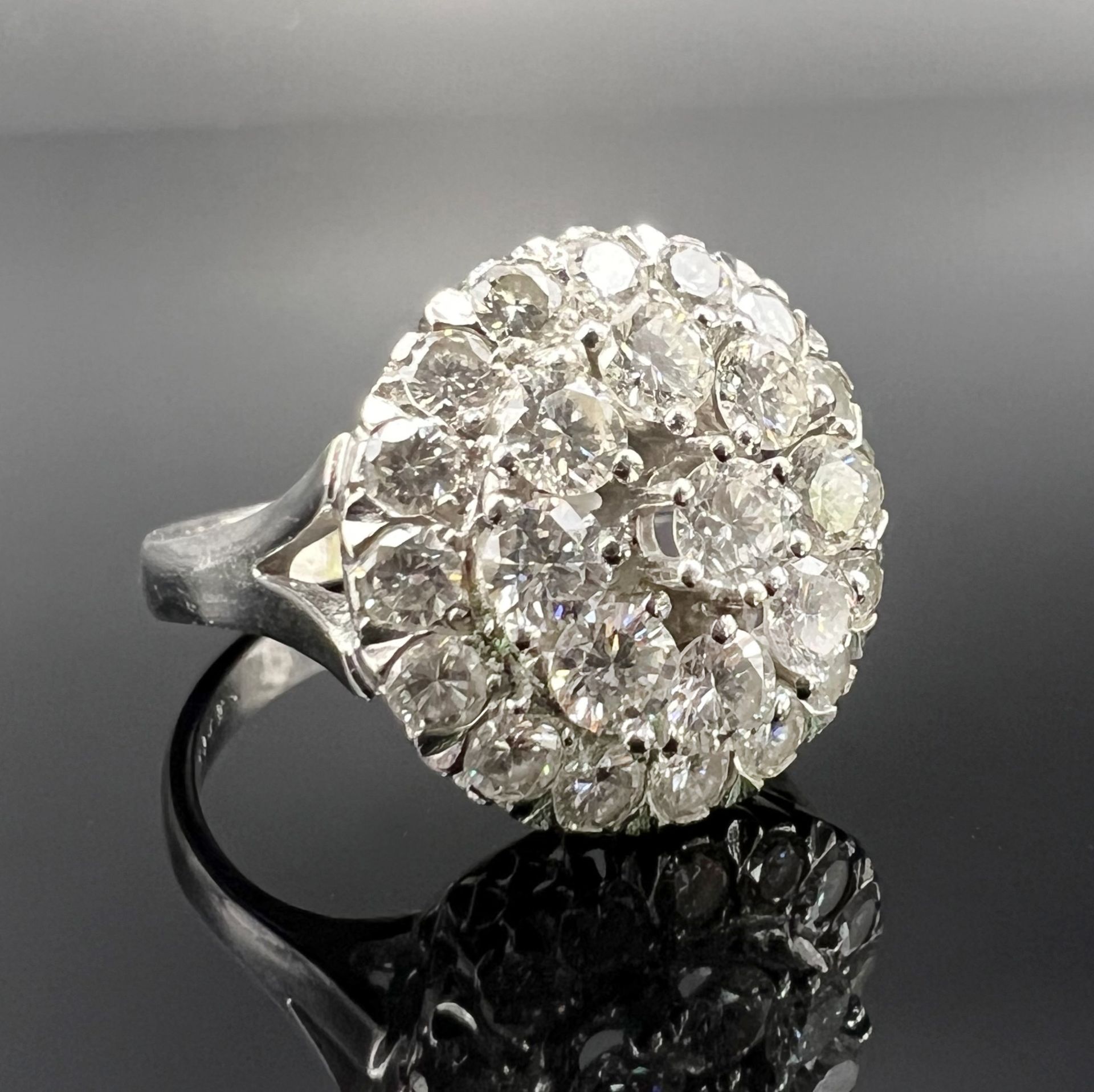 Ladies' ring 585 white gold with 25 diamonds. - Image 3 of 11