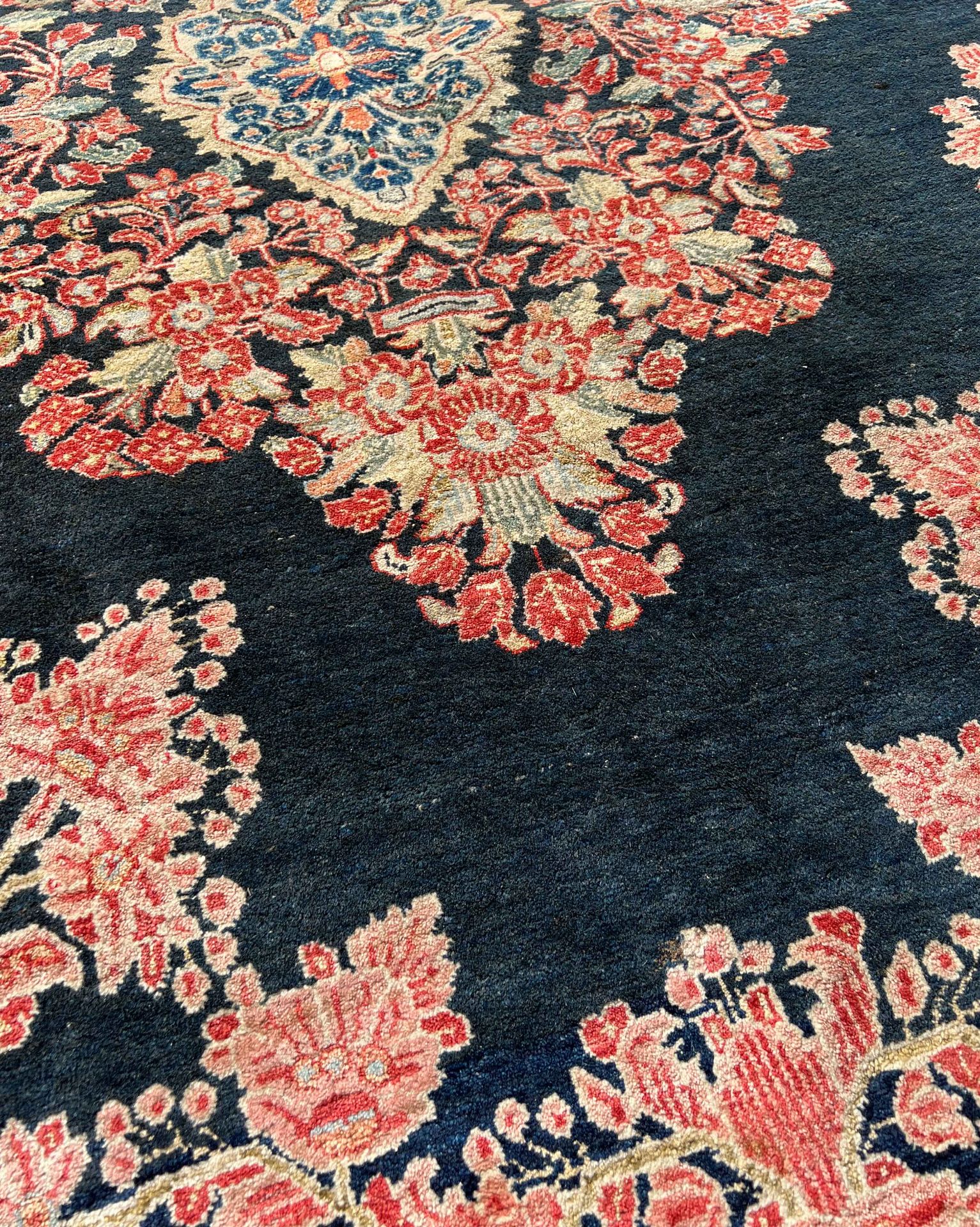 US re-import Sarough. Oriental rug. Around 1920. - Image 14 of 17