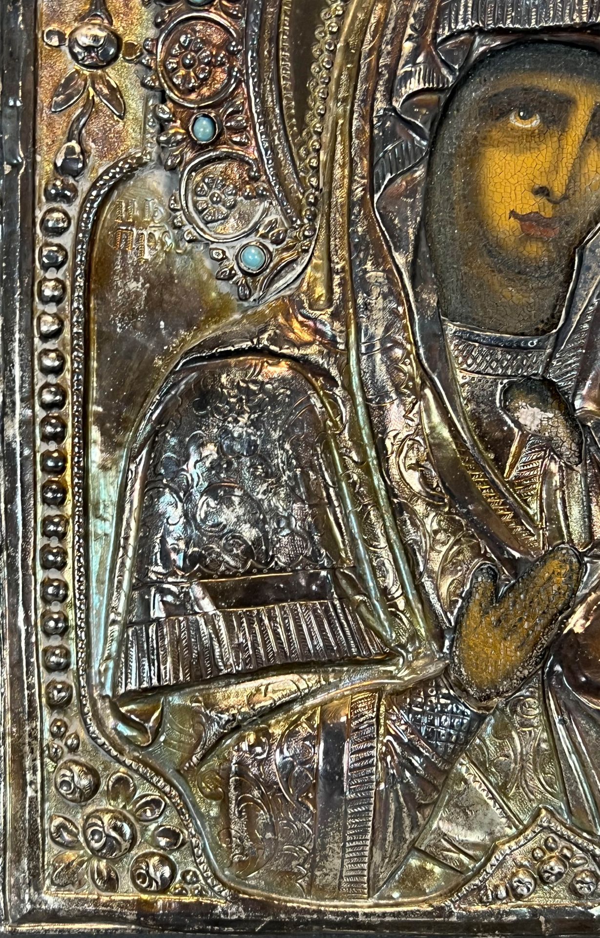 Ikone. Gottesmutter von Kasan. Polen. Wohl 19. Jahrhundert. - Bild 5 aus 11