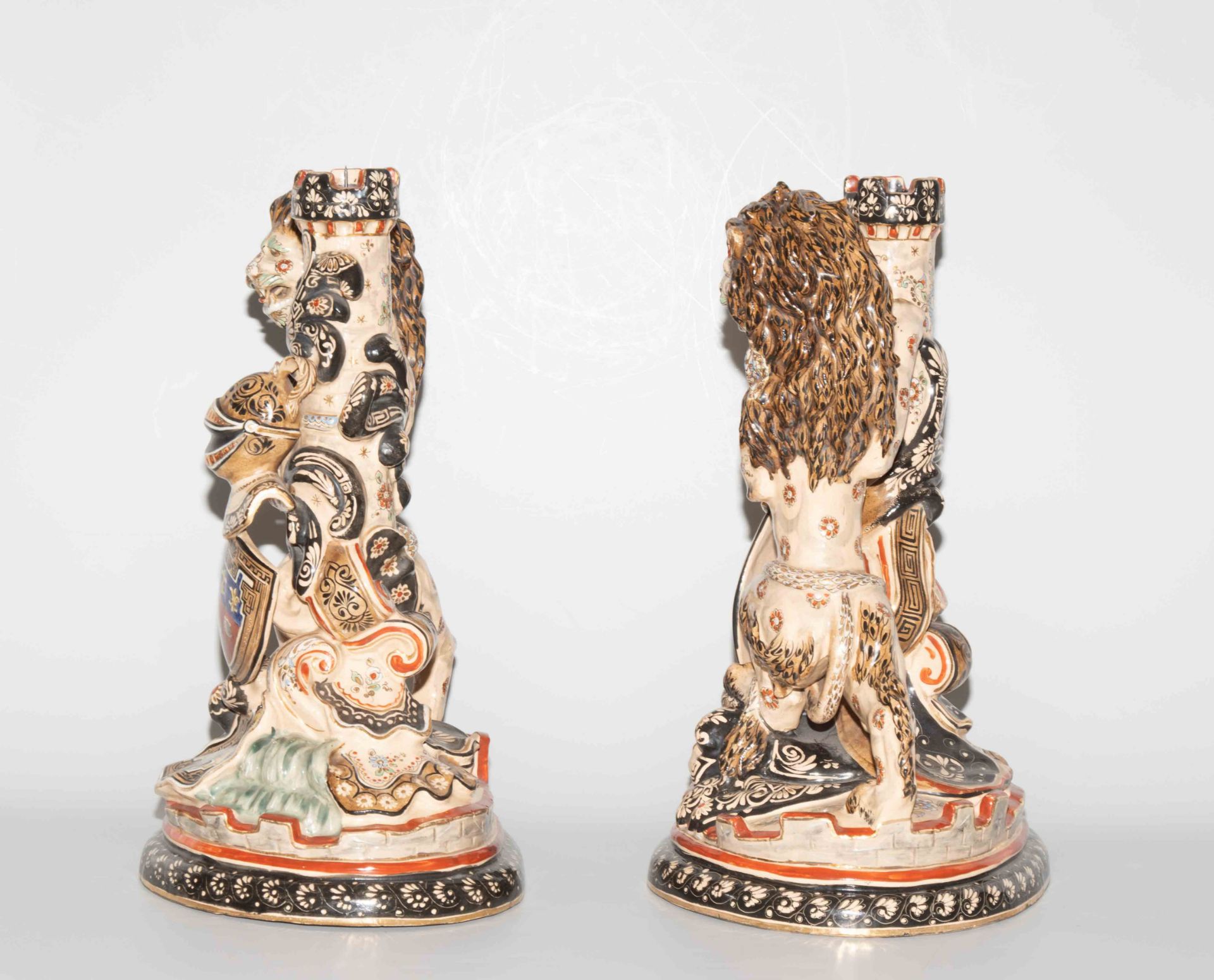 Saint-Clément, Paar Leuchterfiguren - Bild 3 aus 19
