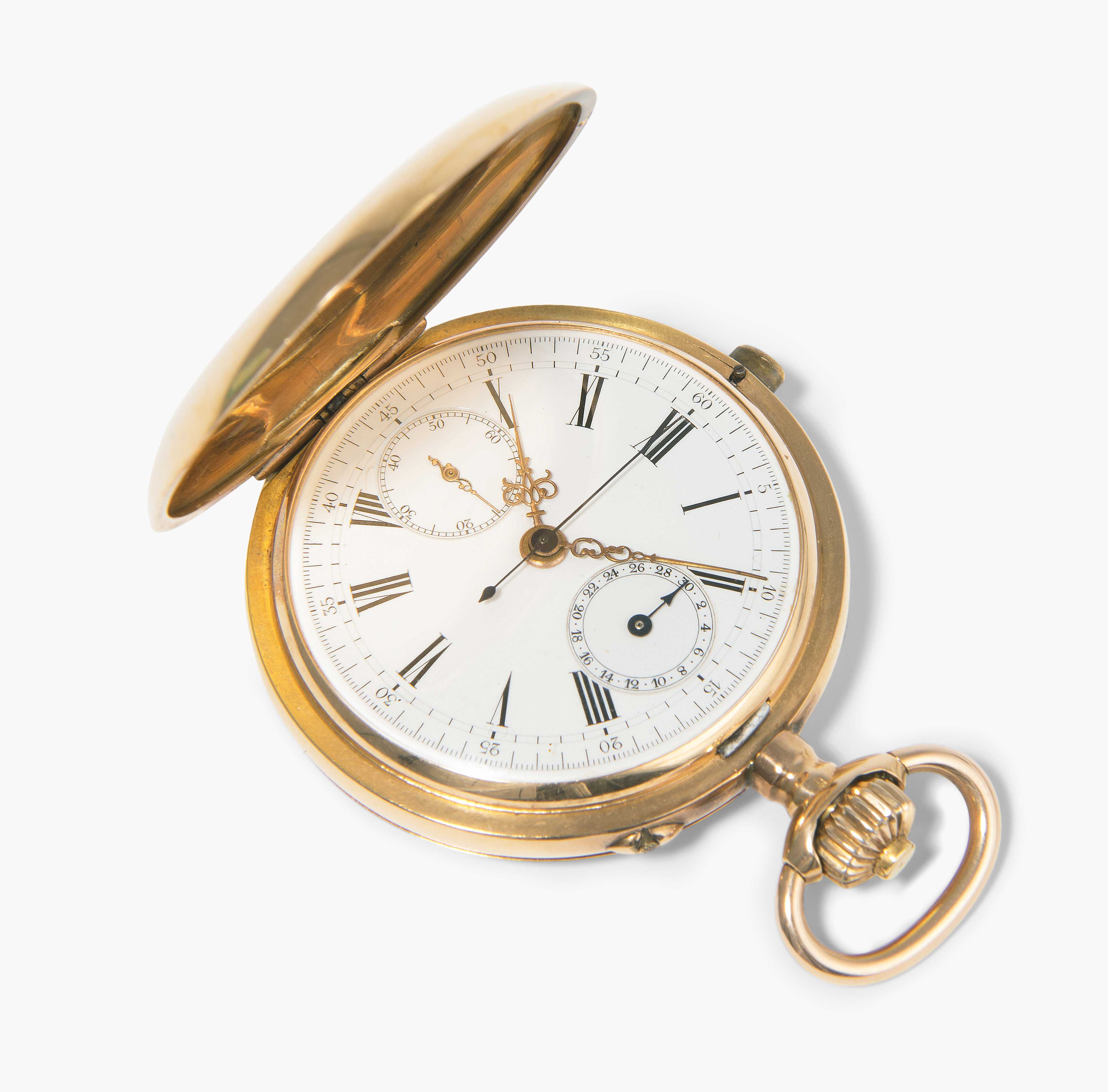 Taschenuhr mit Chronograph, um 1900