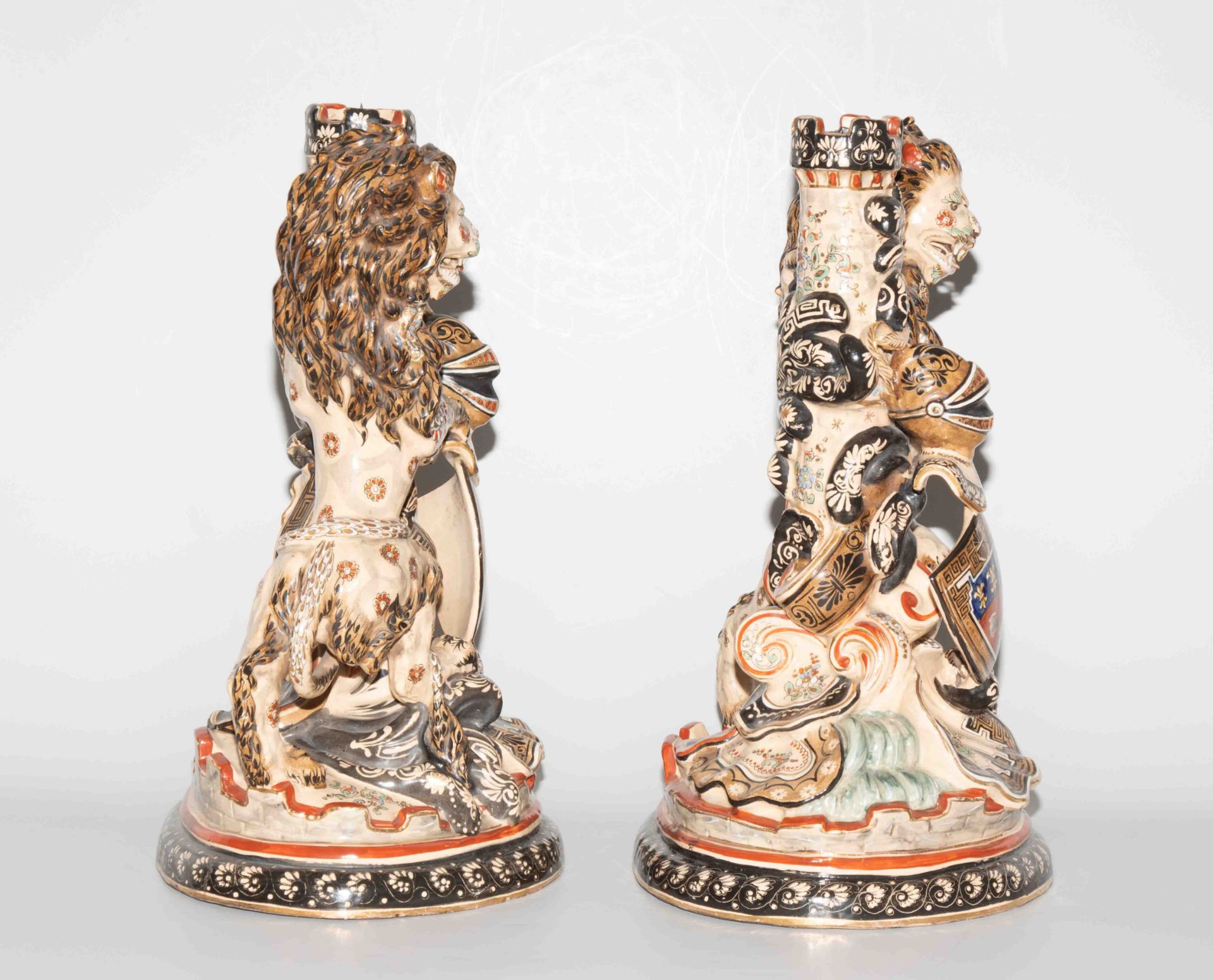 Saint-Clément, Paar Leuchterfiguren - Bild 5 aus 19