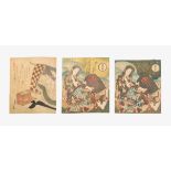 Lot 3 Surimono von Totoya Hokkei (1780–1850)