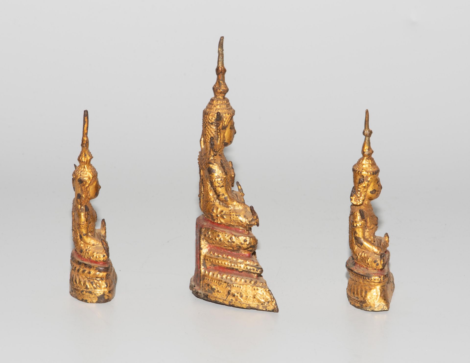 Lot: 3 sitzende Buddhas - Image 5 of 9