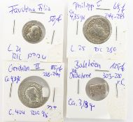 4 antike Münzen