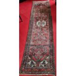A good Persian Runner with unique medallion design and multi borders 270 x 70 cm approx.