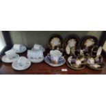 A good early Aynsley part Teaset along with another teaset.