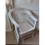 A very nice early Wicker Seat. W57 x SH42 x BH85cm approx.