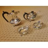 A Silver Plated Teaset.