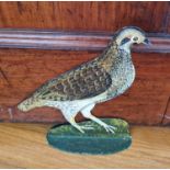 A good painted door Stop in the form of a Bird. H24cm approx.