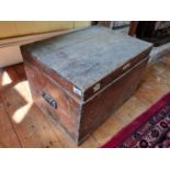 A 19th Century Pine Military Box.