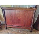 A 19th Century Mahogany Sleigh bed with double sides.