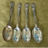 A very large set of Silver 20th Century Kings pattern Flatware by Henry Hobson, Sheffield approx