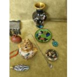 A good quantity of items to include a Coral Necklet, babies Rattle, incense Burner possibly