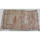 A good wall mounted Tapestry style Rug, with bar and fittings. 80 x 136 cm approx.