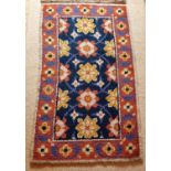 A good pair of red and cream ground Rugs. 138 x 80cm approx.