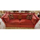 A Magnificent large Parker Knoll style three seater Sofa. W 250 x D 100 x SH 44 x BH 80 cm approx.