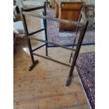 A 19th Century Timber Clothes Horse. 140 x 96cm approx,