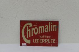 Blechschild "Chromalin"