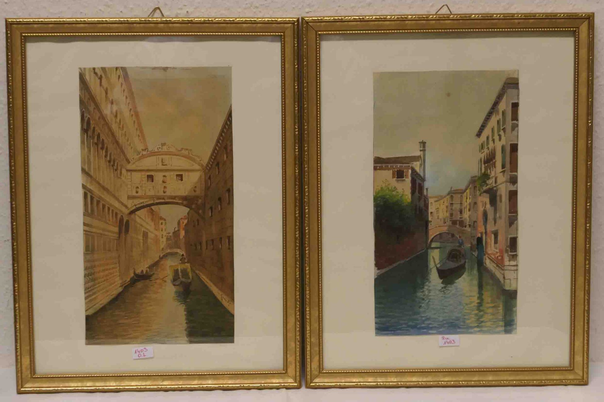 Venedig: zwei Aquarelle