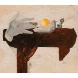 JORGE CASTILLO CASALDERREY (Pontevedra, 1933)."The hand", 1987.Acrylic on canvas glued to
