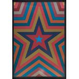 SOL LEWITT (United States, 1928 - 2007)."Five pointed star with colorbands", from the Suite