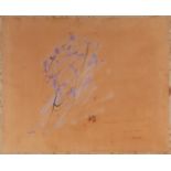 JEAN FAUTRIER (Paris,1898-Châtenay-Malabry, 1964).Untitled, 1960.Gouache on marouflé paper adhered