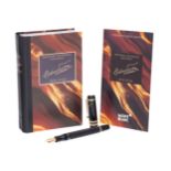 MONTBLANC Special Edition F. Dostoevsky pen, year of release 1997.Black precious resin barrel with