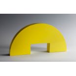 GOTTFRIED HONEGGER (Zurich, 1917-2016).Untitled. 1997.Yellow lacquered steel.Signed and dated on the