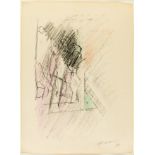 ALBERT RÀFOLS CASAMADA (Barcelona, 1923 - 2009).Untitled, 1978.Frotagge (crayons, coloured pencils