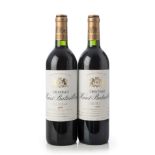 Two bottles of Château de Haut-Batailley Grand Cru Classé 1996, Pauillac, France.Category: Red