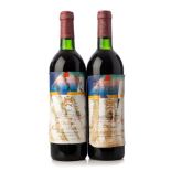 Two bottles of Château Mouton Rothschild 1984, Pauillac, France.Category: Red wine.75 cl.With damage
