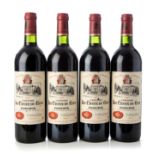 Four bottles Château La Croix de Gay 1997, Pomerol, France.Category: red wine.75 cl.The labels are