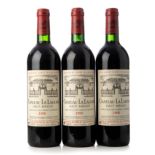 Three bottles Château La Lagune Grand Cru Classé 1996, Haut Médoc, Bordeaux, France.Category: red