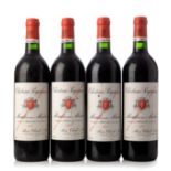 Four bottles of Château Poujeaux 1997, Moulis-en-Médoc, France.Category: Red wine.75 cl.Level: B.The