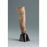 Left leg of a statuette of Artemis. Smyrna, 3rd century BC.Terracotta.Provenance: Smyrna, 1895-1905.