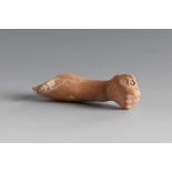 Right arm. Smyrna, 3rd century BC.Terracotta.Provenance: Smyrna, 1895-1905. Collection Paul