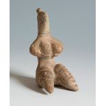 Mother Goddess. Tell Halaf, Syria, 6th millennium BC.Polychrome terracotta.Provenance:- Collection