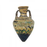 Amphoriscus. Ancient Greece, 6th-4th century BC.Moulded glass.In good condition.Provenance: