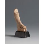 Right leg. Smyrna, 3rd century BC.Terracotta.Provenance: Smyrna, 1895-1905. Collection Paul