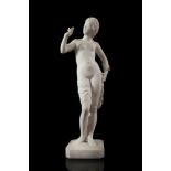 JAUME MARTRUS RIERA (Manresa, Barcelona, 1893 - Barcelona, 1966)."Female figure".Marble sculpture.