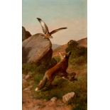 FEDERICO JIMÉNEZ Y FERNÁNDEZ (Madrid, 1841- 1931)."Hunting".Oil on canvas.Signed in the lower